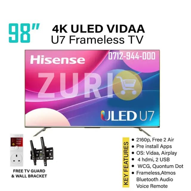 Hisense U7H 98 inch 4K ULED Smart TV